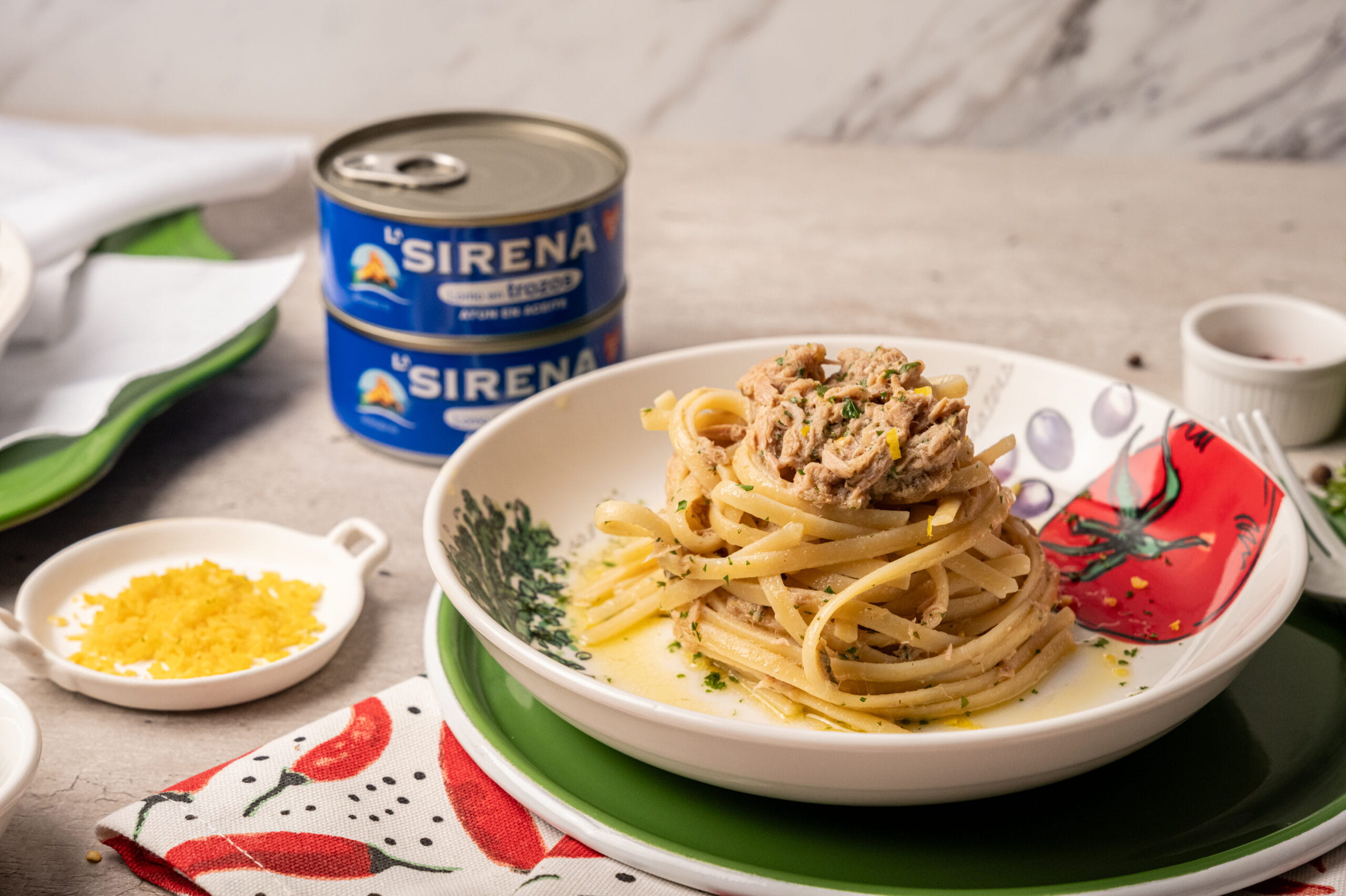 Linguine al limón y perejil