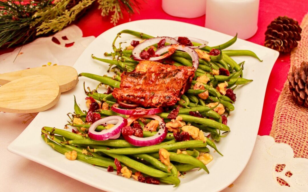 Ensalada de ejotes con sardinas