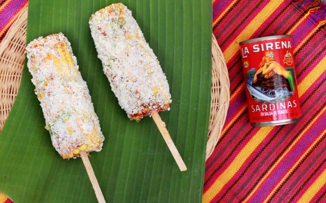 Elotes locos con sardina